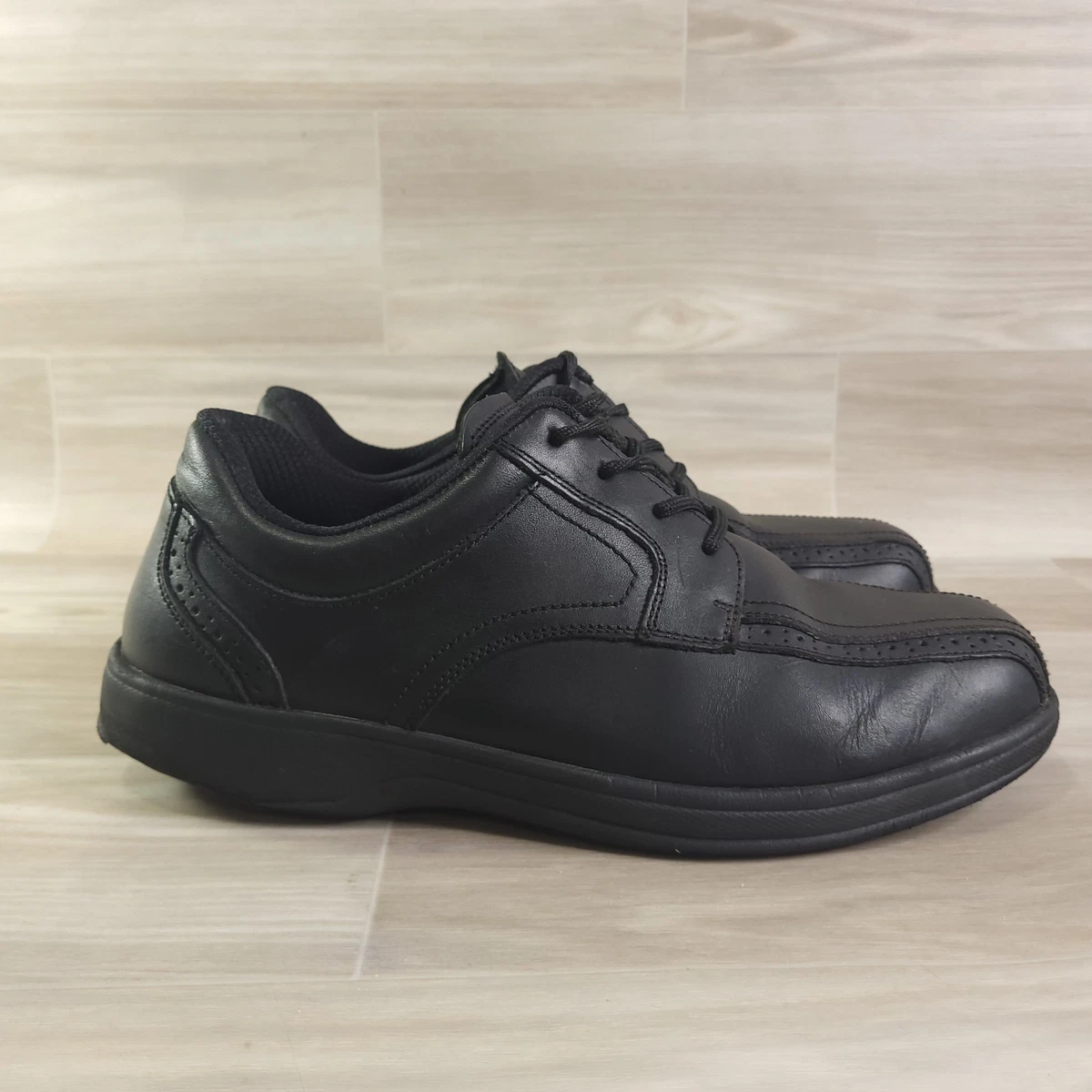Orthofeet Jackson Tie-Less Shoes Mens 12 D Black Leather Lace Up Oxford Comfort Orthofeet Loafer Black Casual Shoes for Men for sale | eBay main image 2