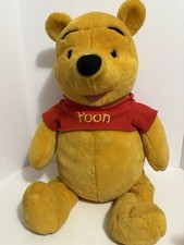Disney Winnie the Pooh "I Talk" Large Jumbo Plush Fisher Price 28" Tested/Talks