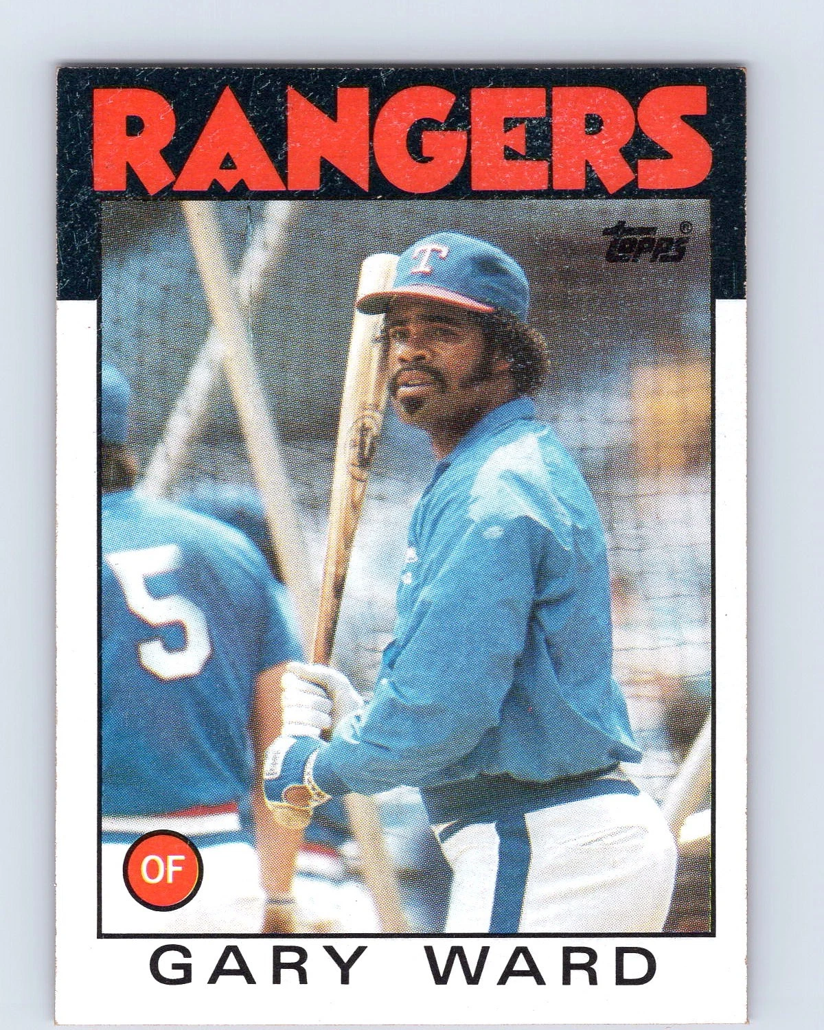 1986 Topps #105 Gary Ward Texas Rangers Baseball Card