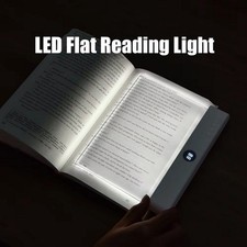 LED Book Reading Light USB Rechargeable Flat Panel Night Reading Lamp