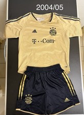 Original FC Bayern München Trikot Satz Saison 2004/05 Kinder Größe 140-152