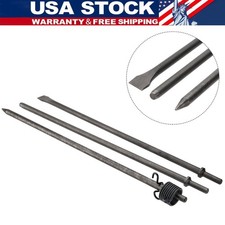 Air Hammer Bits 18450mm Long 3-piece Set 34 Air Chisel 38 Point T... Air Hammer Bits 18450mm Long 3-piece Set 34 Air Chisel 38 Point T...