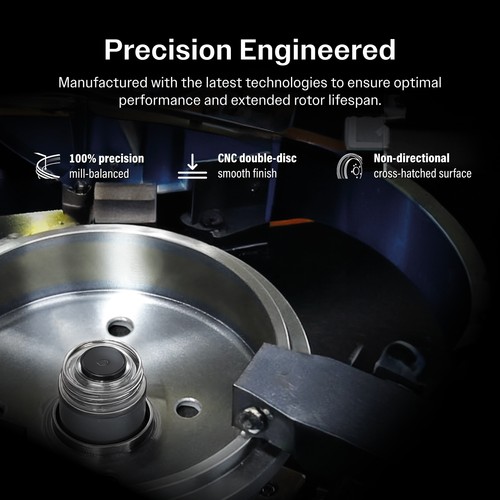 Front Rear Coated Disc Brake Rotor Semi-Metallic Pad And Drum Kit (7Pc) For 1.8L - Picture 19 of 24