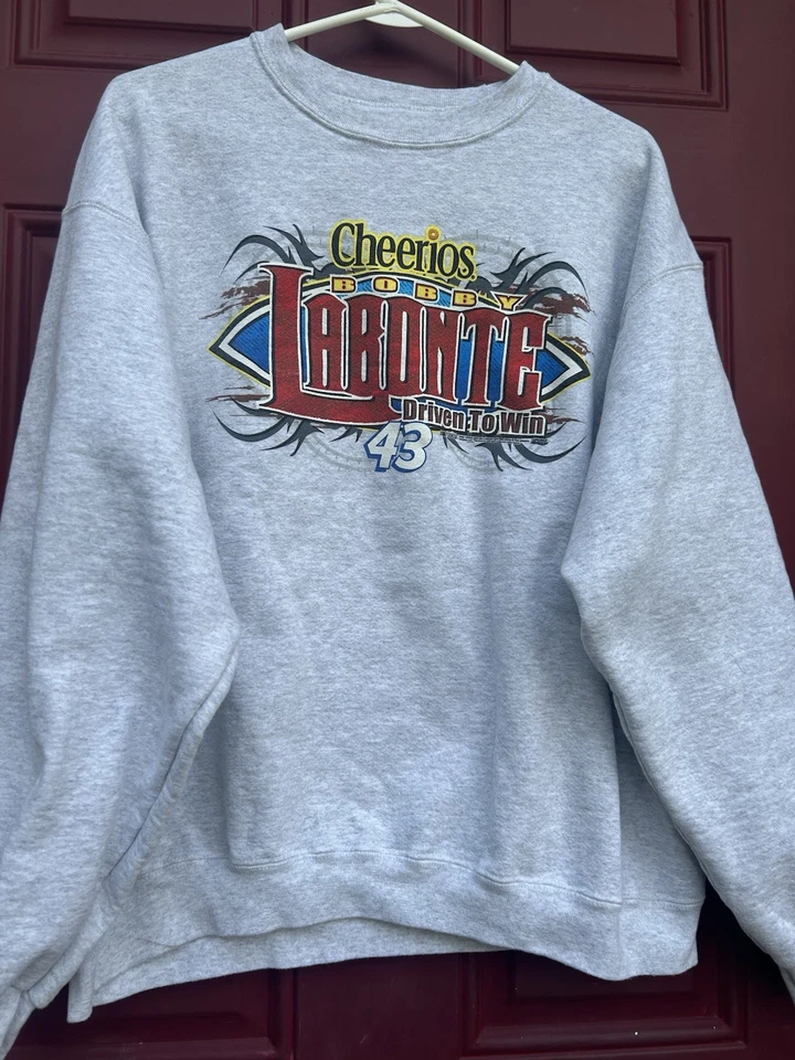 Bobby Labonte 43 Sweatshirt Cheerios Size XL - Image 3 of 4