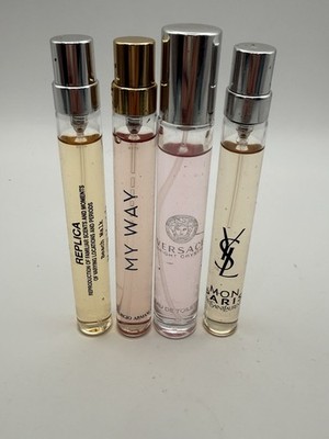 Bundle of 4 travel size perfume sprays Authentic Items Exactly As Pictured.
