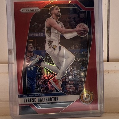Panini Prizm Red Prizm Tyrese Haliburton Indiana Pacers #99 Serial Numbered /299