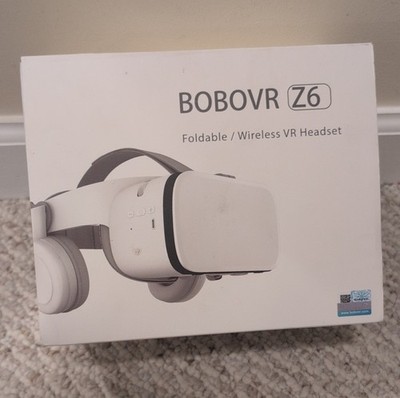 BOBOVR Z6 Foldable Wireless VR Headset for 6.2'' Smartphones White