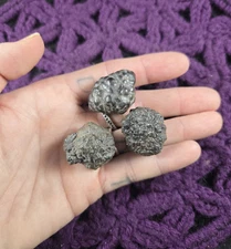 3 Prophecy Stones Crystal Limonite Hematite Pseudomorph Marcasite Egypt 