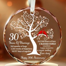 30th wedding anniversary decorations, suitable for husbands, wives, and parents