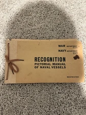 RARE! WW2 Identification of Naval Vessels w Pictures of US Ships