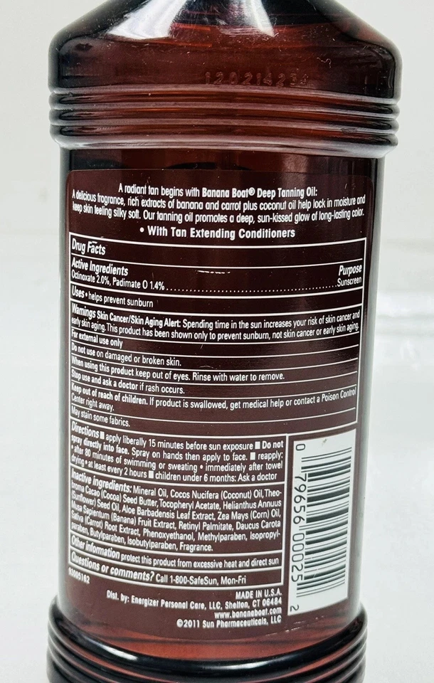 Aceite de bronceado profundo Banana Boat SPF 4 spray 8 OZ FÓRMULA DESCONTINUADA 2017 Foto 2 de 2