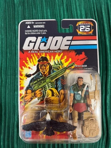 GI JOE 25TH ANNIVERSARY Tracker SPIRIT IRON-KNIFE & FREEDOM  2007 MOC FOIL CARD