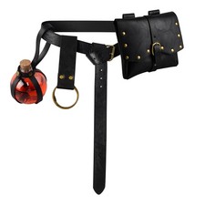 Renaissance Belt Pouch Viking Leather Medieval Belt Waist Bag Pirate Cosplay ...