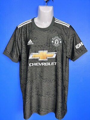 Manchester United 2020/21 Adidas Away Football Jersey Shirt Grey
