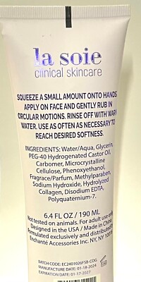 la SOIE Clinical Skincare Collagen Facial Scrub Moisturizing