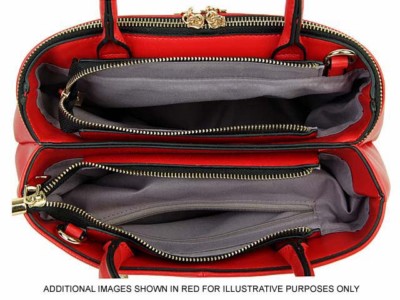 Black Plain Multi Compartment Shoulder Handbag Work Bag Las Faux Leather - Multi Compartment Leather Handbags Black Plain Multi Compartment Shoulder Handbag Work Bag Las Faux Leather - Multi Compartment Leather Handbags