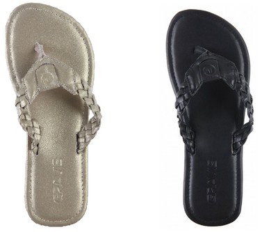 Gravis Athena Sandals Black or Gold Honey Flip Flops Women ~Retail $45.95~ 