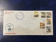 RHODESIA 1975 Plants ALOE CACTUS AND SUCCULENT SOCIETY TO ENGLAND ⭐️