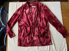 Minkpink Mink Pink Velvet Cut Out Paisley Jacket Open Cardigan Pockets 10 12 14