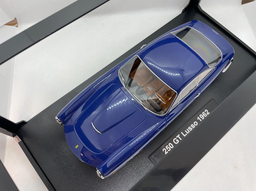 KK-Scale Ferrari 250 GT Lusso 1962 Miniature 1/18 Bleu Métal – Collection Neuve