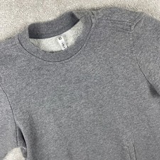 Fabletics Elena Dress Sweatshirt Women's Size Small Gray Pockets Side Zippers