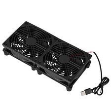 USB Cooling Stand Dual 120mm Fan 1200RPM Router Modem PC Docking Silent Cooler