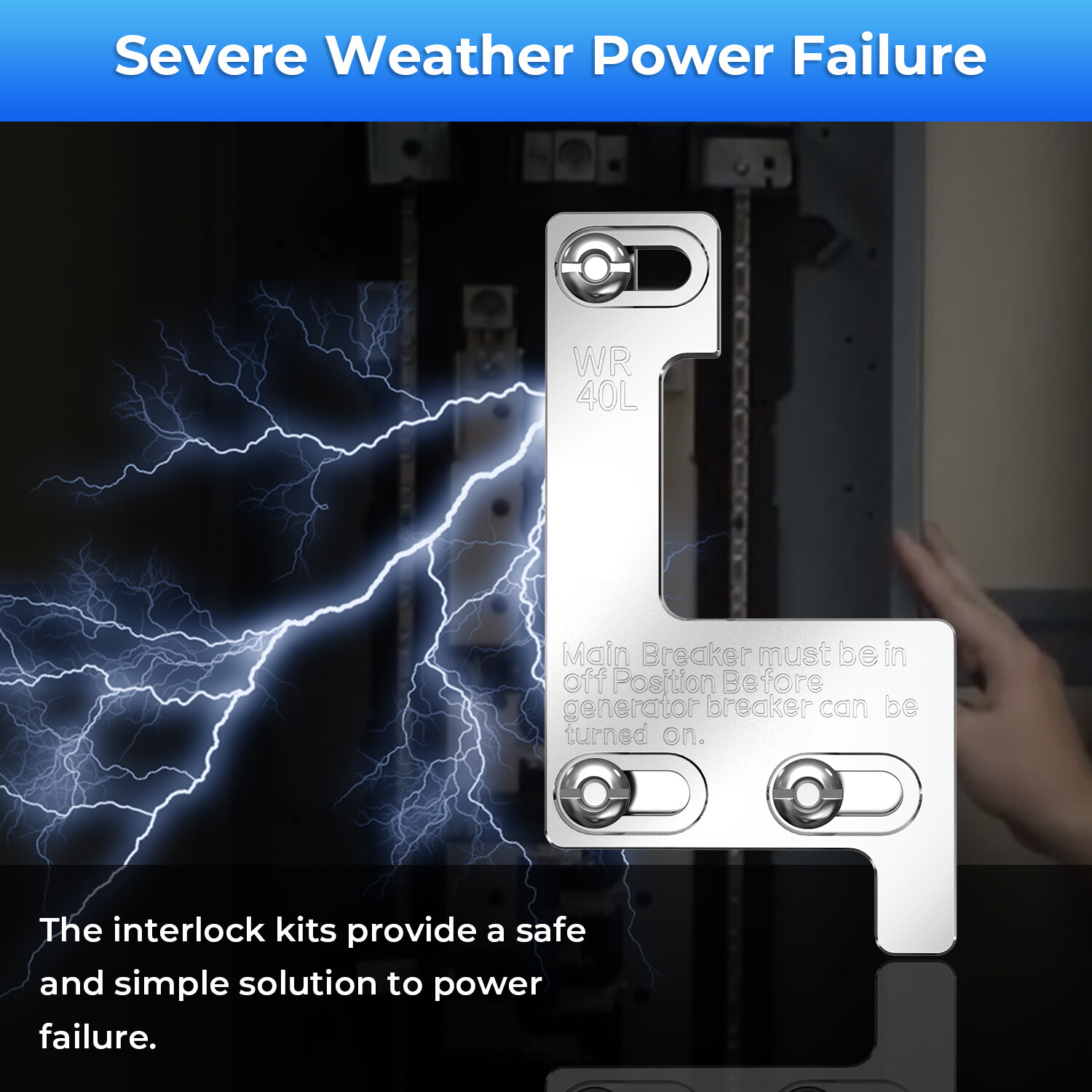 KTS/ WR40L Generator Interlock Kit For Siemens / Murray/ ITE 150/200