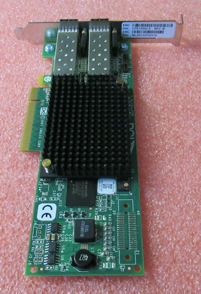 EMC Emulex LPE12002 8Gb Dual Port FC Host Bus Adapter Card 2x 8GB SFP LPFH - Image 4 of 4