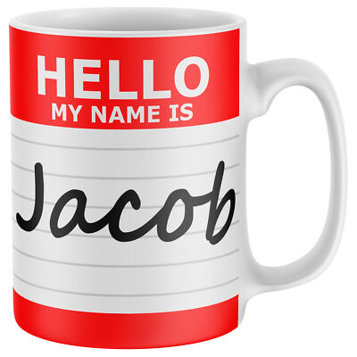 Custom My Name is Drinking Becher personalisiert Hallo lustig Valentinstag Männer