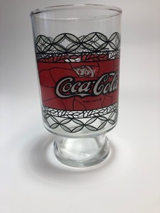 tiffany style coca cola glasses
