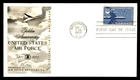 USAF AIR FORCE 50TH ANNIVERSARY 1957  FLEETWOOD CACHET FDC VF  UNADDR