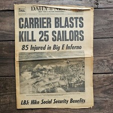 Daily News January 15 1969 Carrier Blasts Kill 25 Soldiers