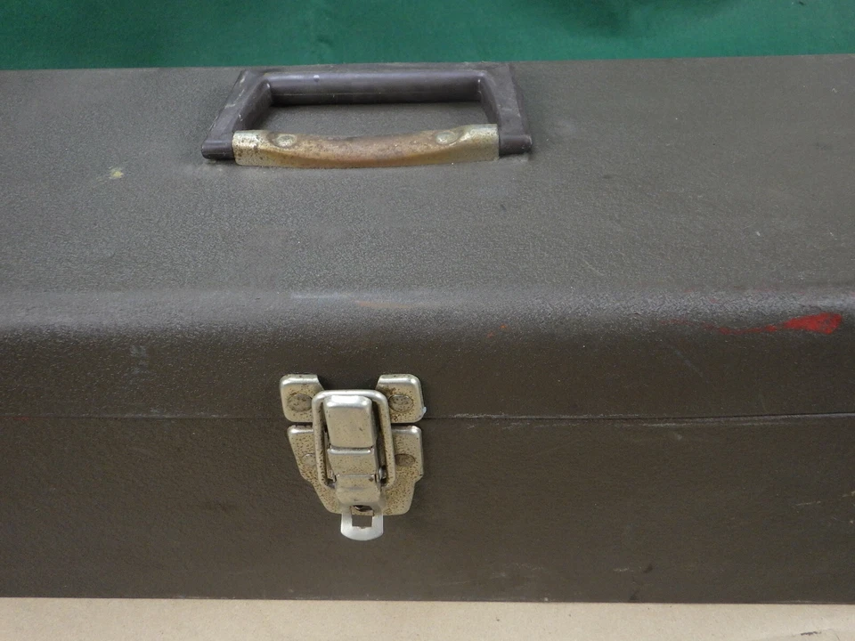 Caja de herramientas vintage Kennedy KK-19-336248 19" acabado arrugado marrón Foto 3 de 4