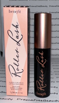 Benefit *ROLLER LASH* Super-Curling Lifting Black Mascara (3g./.1oz.) Mini BNIB