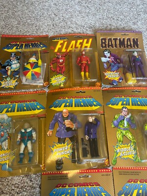 1989 Toy Biz DC Comics Super Heroes Poseable Action Figures MOC