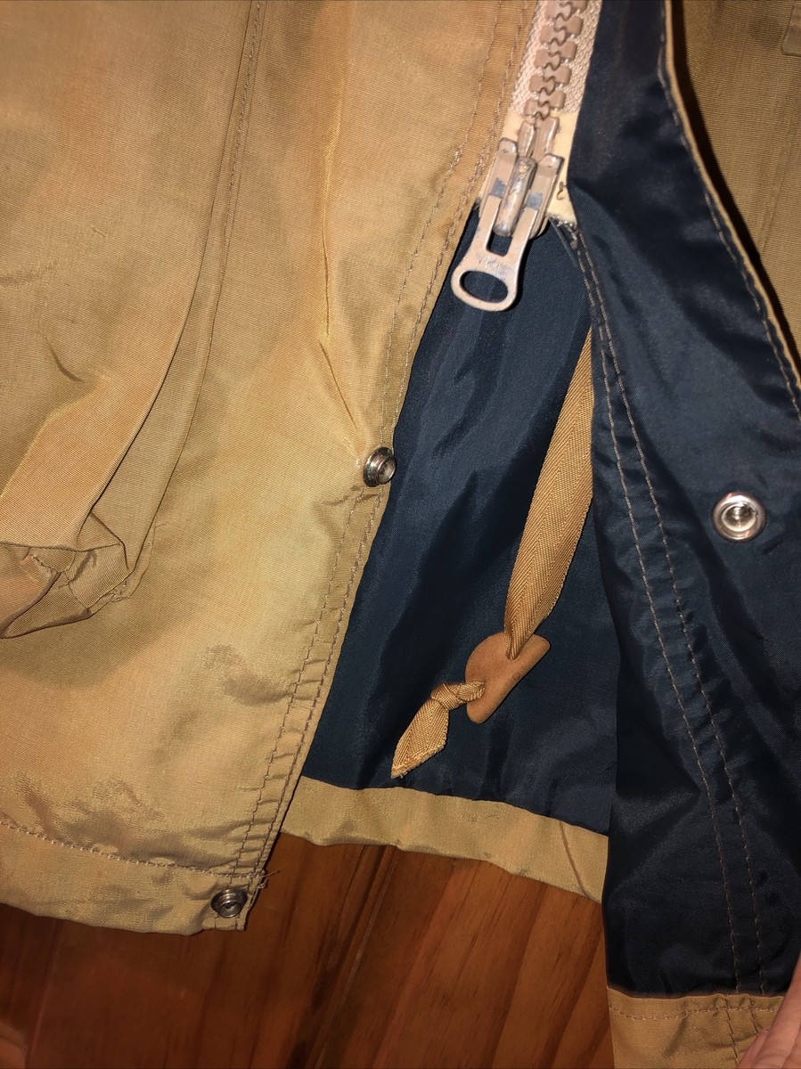 Vintage LL Bean Jacket Mens Large Tan Parka 1980s Wind Rain Vintage LL Bean Jacket Mens Large Tan Parka 1980s Wind Rain