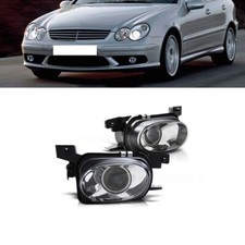 Pair Amg Style Front Bumper Fog Lamp For Mercedes Benz W203 C32 C55 2000-2007