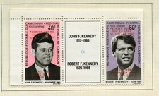 CAMEROON SCOTT#C111/16 & C115a SET & S/S KENNEDY GANDHI KING OVP'TD VF MINT NH