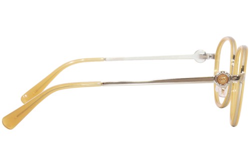 Coach HC5129 5647 Eyeglasses Women's Milky Amber Round Shape Full Rim 51mm - Picture 3 of 4