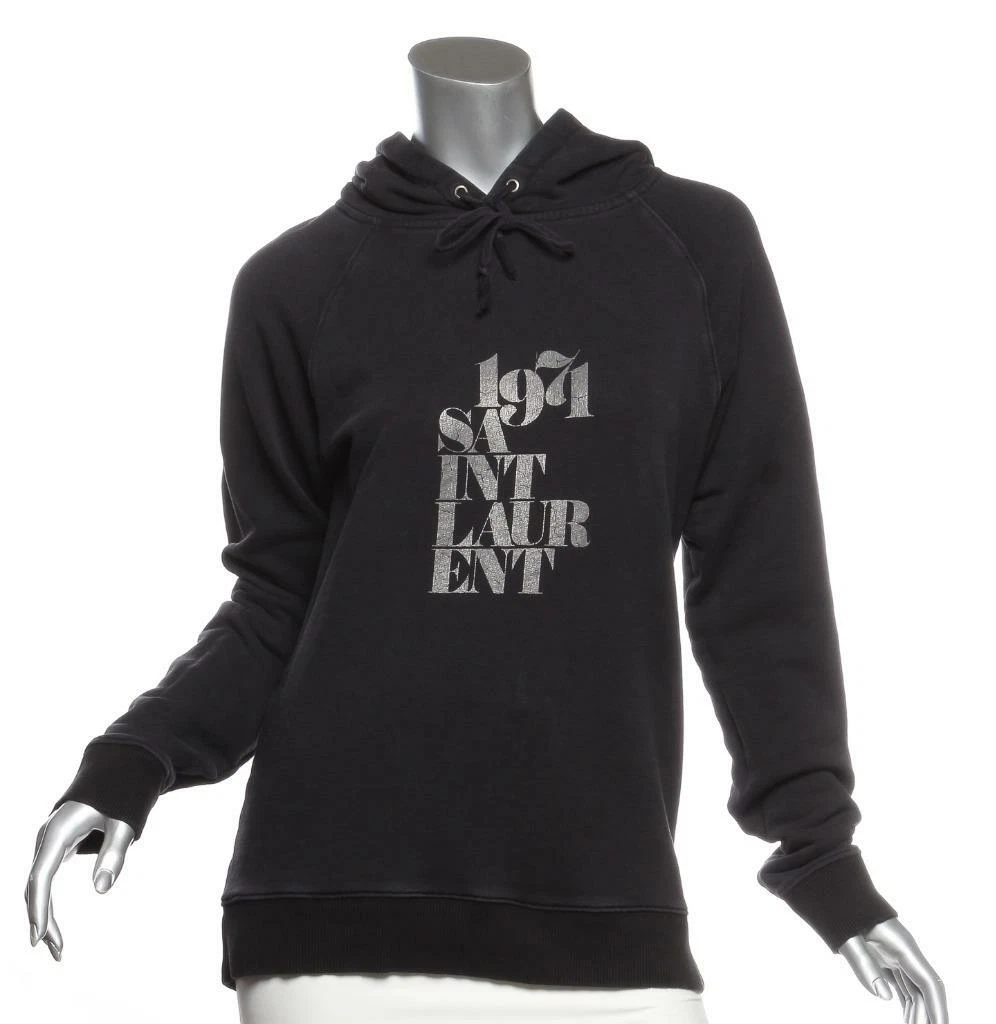 Saint laurent shop hoodie black