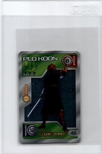 Mini tarjeta Sabritas Star Wars 2009 difícil de encontrar lámina Plo Koon