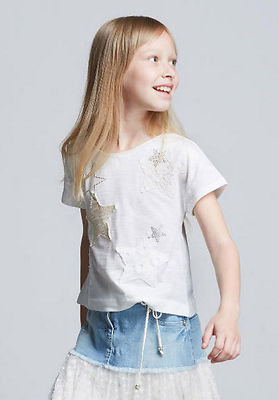 ELSY Girls T-Shirt ''Cometa'' cremeweiß Gr.128-164 NEU%%%