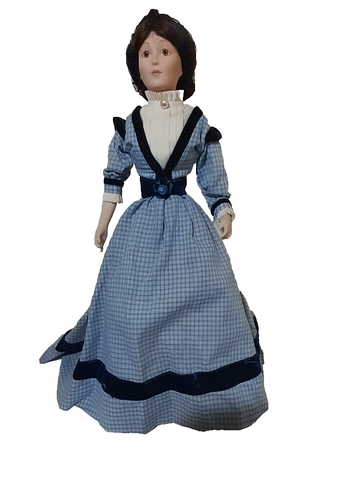 POUPEE EN PORCELAINE Amy Fille Du Docteur March - Franklin Heirloom De 42 Cm EUR 42,00 - FR