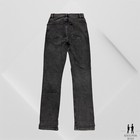 Reformation Jeans Hi-Rise Straight Leg Yuma Black Wash Women's Size 25 x 30 — photo 2