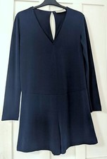 ZARA Trafaluc Fall Winter Collection Long Sleeve V Neck Playsuit One-piece S