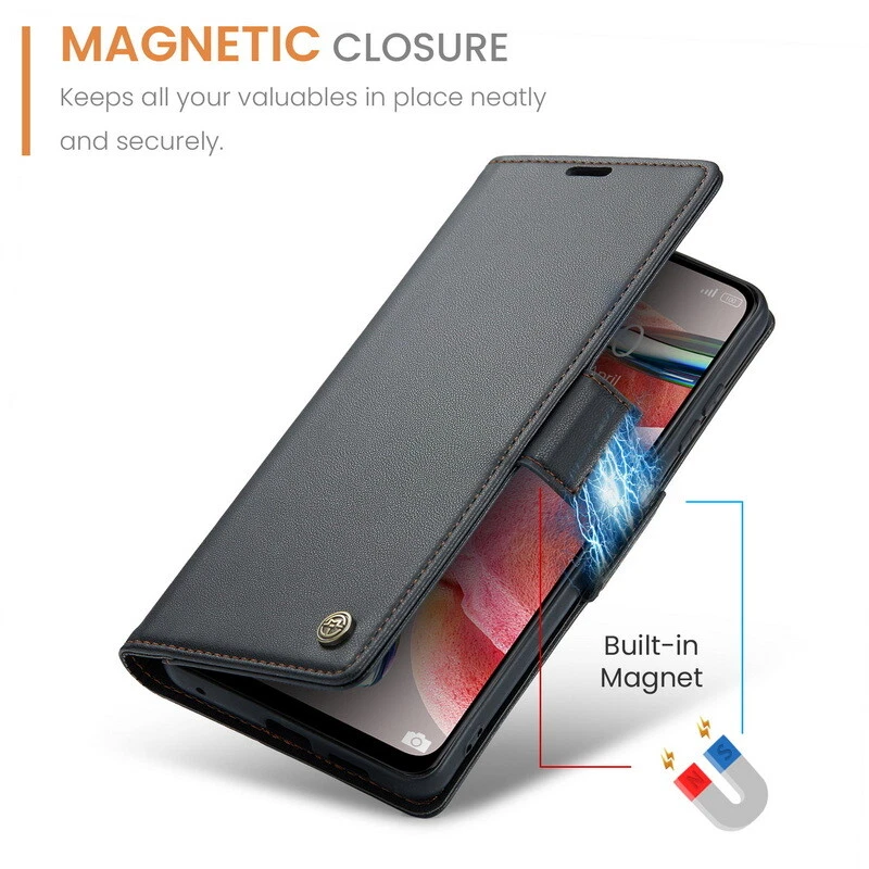 Hybrid Leather Wallet Flip Case For Xiaomi Redmi Note 14 13 Pro 12 11 14T Cover - Image 4 of 4