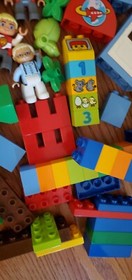 RETIRED 2014 LEGO DUPLO DELUXE BOX OF FUN 10580 IN GREEN BIN not complete 