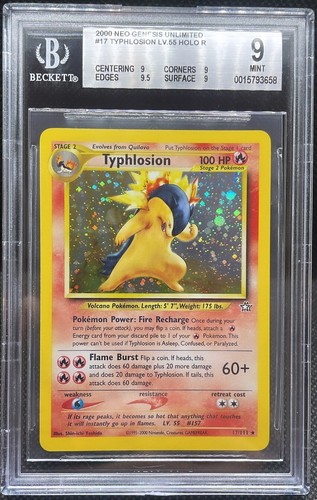 Typhlosion (Unlimited) graded BGS 9 for sale on eBay