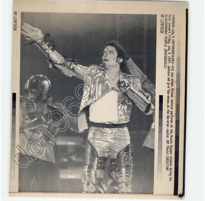 Pop Star MICHAEL JACKSON Concert Munich Olympic MUSIC 1997 Press LaserPhoto