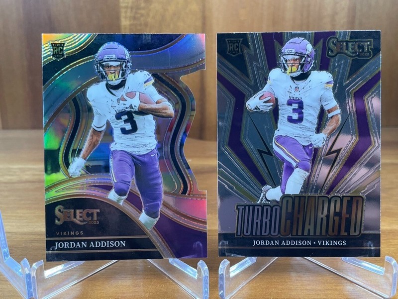 Jordan Addison 2023 Select Rookie Club Level #254 Silver Prizm + TurboCHARGED